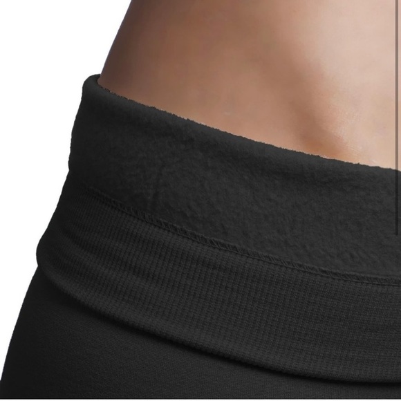 NWT ✨ fleece lined elastic mid waist leggings - Picture 4 of 6